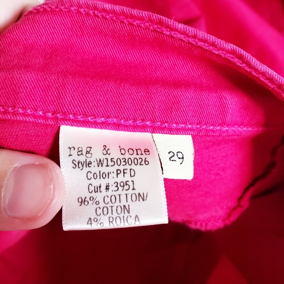 RAG & BONE Skinny Ankle Legging Jean PFD Pink 29 - Picture 8 of 9